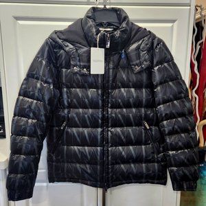 Valentino Garavani  VLTN Pattern Hooded Puffer Jacket
